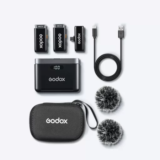 Godox WES2 Kit 2 USB-C Vezeték nélküli Mikrofon Szett Androidos telefonhoz (2.4 GHz)