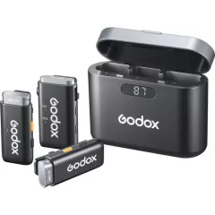   Godox WEC Kit 2 Vezeték nélküli Mikrofon Szett kamerához és telefonhoz (2.4 GHz)