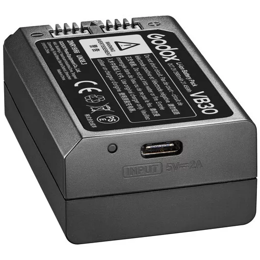 Godox VB30 akkumulátor V1Pro/V100 vakukhoz USB-C csatlakozással