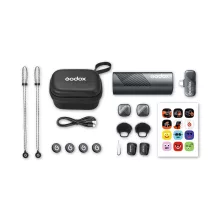 Godox Cube-SC Kit 2 - 2 csatornás Wireless - Vezeték nélküli Mikrofon USB-C csatlakozás, mobilokhoz (2.4 GHz)