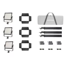 Godox Litemons LP400BI Fekete KIT 3 - LED Tabló Bi-Color (36W)