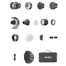 Godox Litemons RS60R RGB 2db-os LED Lámpa SZETT  (EGYEDI BAJONETTEL)