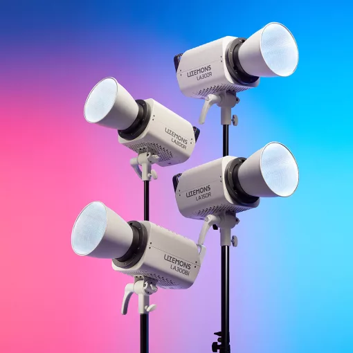 Godox Litemons LA300BI K1 - BI-Color LED Video Lámpa Kit Hordtáskában (Fehér)