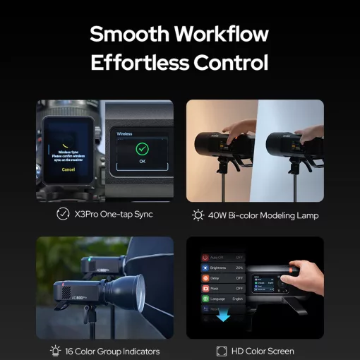 Godox AD800PRO akkumulátoros stúdióvaku (800Ws) + 1 év garanciával