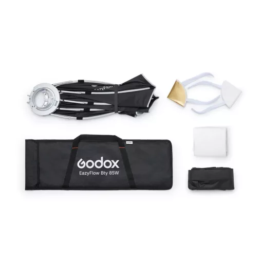 Godox EazyFlow Beauty Dish 85 - Nyitható Softbox - Fehér belső - 85cm - Bowens