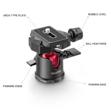 Smallrig 2664 Tabletop Mini Tripod mit Panoramic Ball Head