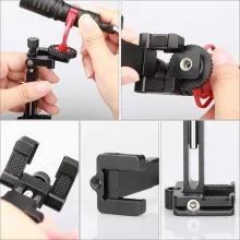 Ulanzi ST-03 telefon tartó adapter állványhoz, arca swiss szabvány, kisméretre összehajtható (UL-0595)
