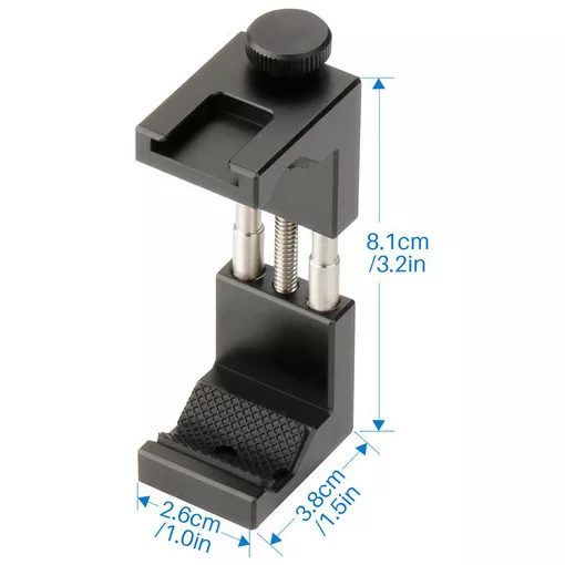 Ulanzi ST-02S alumínium telefon adapter, vakupapucs csatlakozóval, fekete (UL-0849)