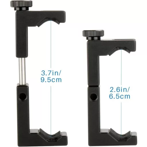 Ulanzi ST-02S alumínium telefon adapter, vakupapucs csatlakozóval, fekete (UL-0849)