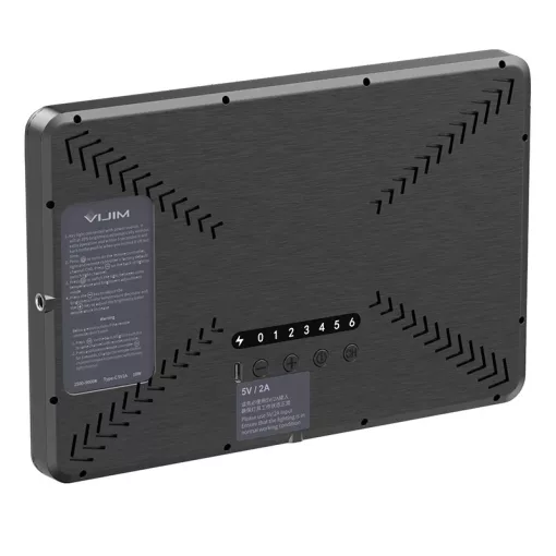 Ulanzi Vijim K20 Led panel, 28cm átmérő, 650 Lumen, 2500k-9000K, asztali álvánnyal, távirányítóval (UL-2958)