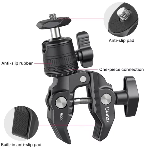 Ulanzi R099 satu/bilincs rögzítő, mini gömbfejjel (UL-2993)