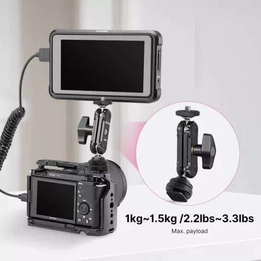 Ulanzi R098 magic arm, dupla gömbfej, vakupapucsba illeszthető (UL-2954)