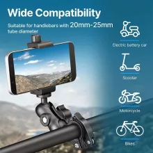 Ulanzi U-Select MP-5 csőre szerelhető konzol, telefon és akciókamera tartóval, kerékpár kormányhoz (UL-2998)