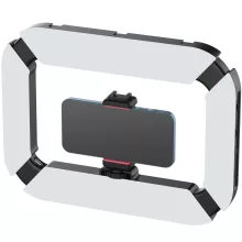 Ulanzi U200 vlogger rig, beépített LED világítással, telefon tartóval, 3 vakupapucs csatlakozóval (UL-2245)