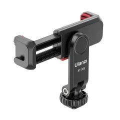   Ulanzi ST-06s telefon tartó adapter állványhoz, elforgatható, dönthető, vakupapucs adapterrel, fekete (UL-2575)
