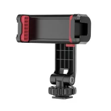 Ulanzi ST-06s telefon tartó adapter állványhoz, elforgatható, dönthető, vakupapucs adapterrel, fekete (UL-2575)