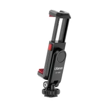 Ulanzi ST-06s telefon tartó adapter állványhoz, elforgatható, dönthető, vakupapucs adapterrel, fekete (UL-2575)