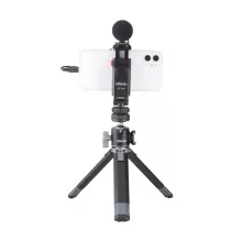 Ulanzi ST-06s telefon tartó adapter állványhoz, elforgatható, dönthető, vakupapucs adapterrel, fekete (UL-2575)