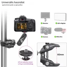 Ulanzi R094 KAMERA SZUPER-BILINCS RÖGZÍTŐ - többfunkciós satu - 1/4" 3/8" (UL-2638)
