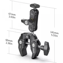 Ulanzi R094 KAMERA SZUPER-BILINCS RÖGZÍTŐ - többfunkciós satu - 1/4" 3/8" (UL-2638)
