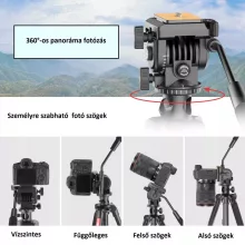 Ulanzi VT02 videó állvány, fluid fejjel (UL-2778)