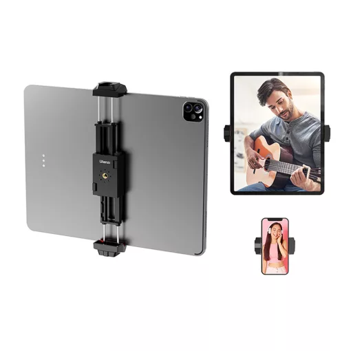 Ulanzi ST-29 univerzális tablet és telefontartó, 6,5-22,5cm befogadó méret, vakupapcs adapter (UL-2809)