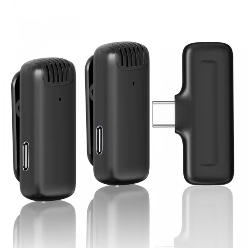Ulanzi J12 Vezeték nélküli Lavalier mikrofon 2 adó és 1 vevő Android készülékekhez (UL-2883)