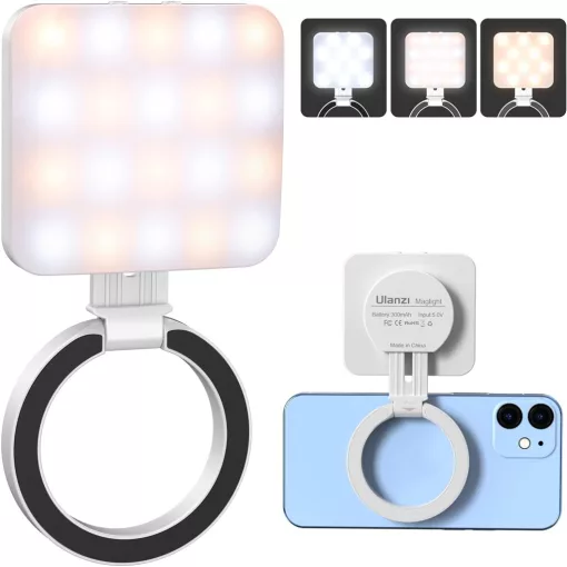 Ulanzi LT010 hordozható magsafe csatlakozású led lámpa, 2700-8000K, 300 mAh (UL-3021)