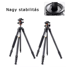 K&F Concept A254C4+BH-35L karbon állvány + monopod, fekete-narancs (KF-09-098)