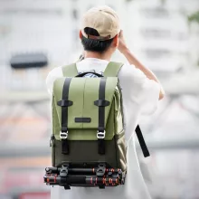 K&F Concept Beta Backpack 20 literes, fotós hátizsák, sötét zöld színben (KF-13-087AV2)