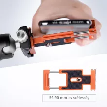 K&F Concept CA02 Arca Swiss alumínium gyors-cseretalp, kamerához, mobiltelefonhoz, narancssárga (KF-31-027)