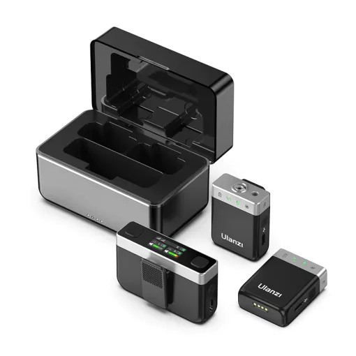 Ulanzi AM18 U-mic 2.4GHz vezeték nélküli mikrofon kit, usb-a, usb-c, lightink, android, apple (UL-A018GBB1)