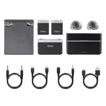 Ulanzi AM18 U-mic 2.4GHz vezeték nélküli mikrofon kit, usb-a, usb-c, lightink, android, apple (UL-A018GBB1)