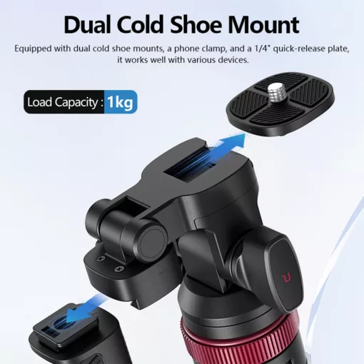 Ulanzi MT-78 selfie állvány, monopod, telefontartó adapter, 185cm max magasság, bluetooth, fekete (UL-T077GBB1)