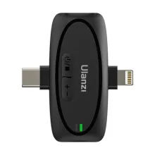Ulanzi A020GBB1 V6 3-in-1, 2db vezeték nélküli lavalier mikrofon, lighting, usb-c, 3.5mm jack (UL-A020GBB1)