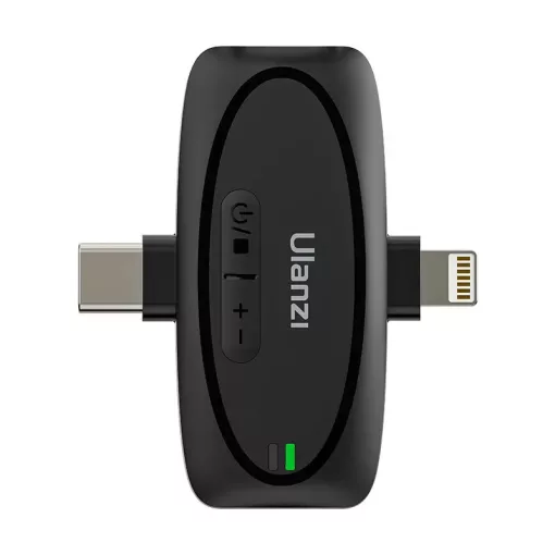 Ulanzi A020GBB1 V6 3-in-1, 2db vezeték nélküli lavalier mikrofon, lighting, usb-c, 3.5mm jack (UL-A020GBB1)
