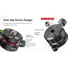 Ulanzi TT37 vízszintező mini állványfej, 3/8" és 1/4" (UL-T065GBB1)