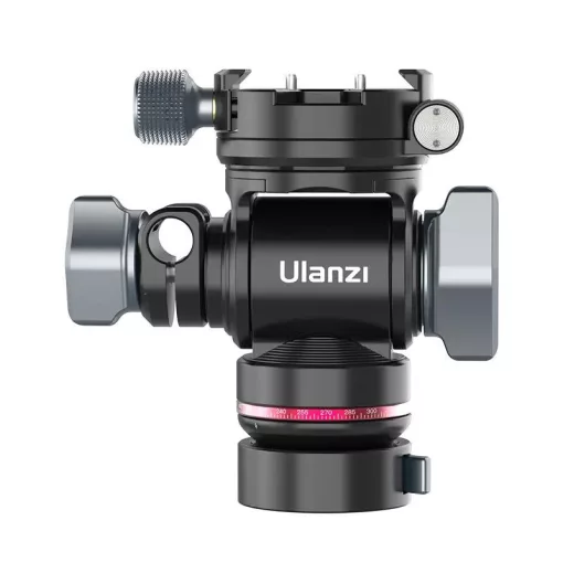 Ulanzi U190 Pro fluid vidó állványfej, 4kg teherbírás, 90°-os eldöntés, arca swiss cseretalp (UL-E009GBB1)