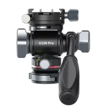 Ulanzi U190 Pro fluid vidó állványfej, 4kg teherbírás, 90°-os eldöntés, arca swiss cseretalp (UL-E009GBB1)