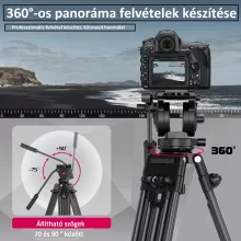 Ulanzi MT-81, T080GBB1 nagy teherbírású videó állvány, fluid videófejjel (UL-T080GBB1)