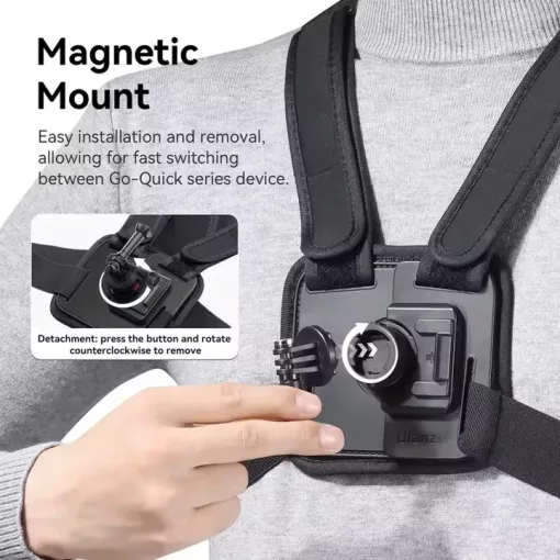 Ulanzi CM028 Go-Quick II mellkaspánt, GoProhoz és telefonokhoz (UL-C021GBB1)