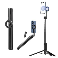   Ulanzi Magnetic Selfie Stick Max állvány, 164 cm selfie állvány, Magsafe telefon adapter, bluetooth (UL-M001B)