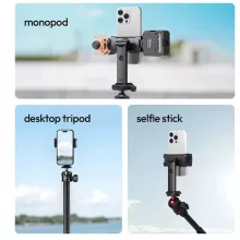 Ulanzi MA54 Uka 360 fokban elforgatható telefontartó adapter, 2db vakupapucs (UL-M055)