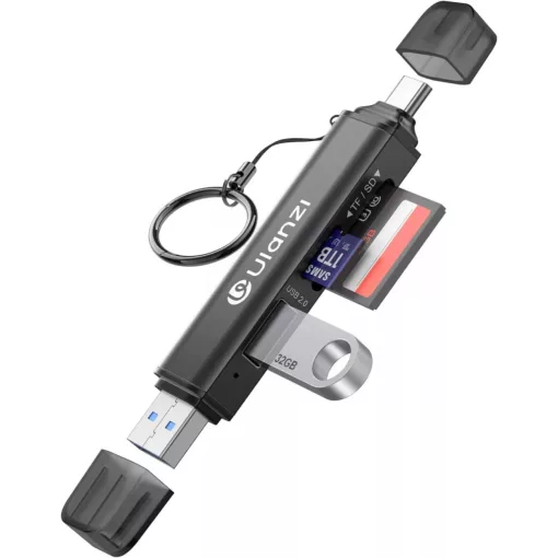 Ulanzi CR1 3-in-1 memóriakártya olvasó, USB, USB-C, microSD, SD (UL-X117)