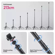 Ulanzi MT-80 automatikusan nyíló lámpaállvány, 213cm magasság (UL-T171A)