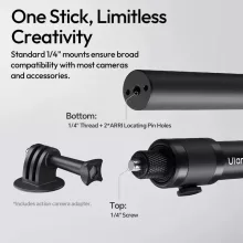 Ulanzi VL04 selfie bot, monopod, hátizsák pántra, övre rögízthető, GoPro tartó adapterrel (UL-S026)