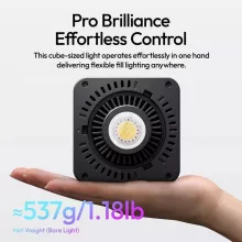Ulanzi C60RGB, 60W RGB COB LED lámpa, 2500-6500K, 20 effekt, 3300mAh, mini Bowens (UL-L277)