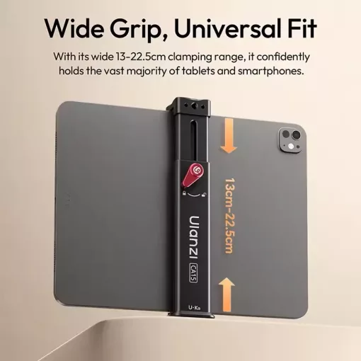Ulanzi CA15 OneLock tablet tartó, Uka és Arca Swiss csatlakozás, fém (UL-C072)