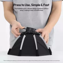 Ulanzi FOLD QS30 30cm-es nyitható octobox, mini Bowens csatlakozás (UL-L304)