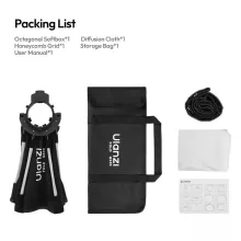 Ulanzi FOLD QS30 30cm-es nyitható octobox, mini Bowens csatlakozás (UL-L304)